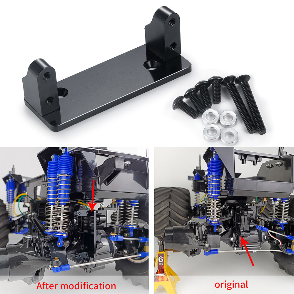 FLYXM Gyro Servo Mount Upgrade for 1/10 Tamiya Clod Buster 4x4 Crawler