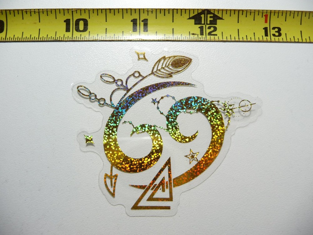 HOLOGRAPHIC ZODIAC CANCER SYMBOL STICKER DECAL HOROSCOPE SIGN BIRTH MONTH