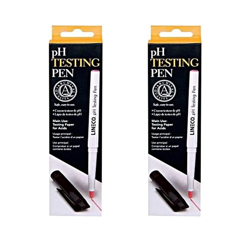 Lineco, PH Testing Pen, Pen Tester for Paper or Paperboard Products, Easy to ...