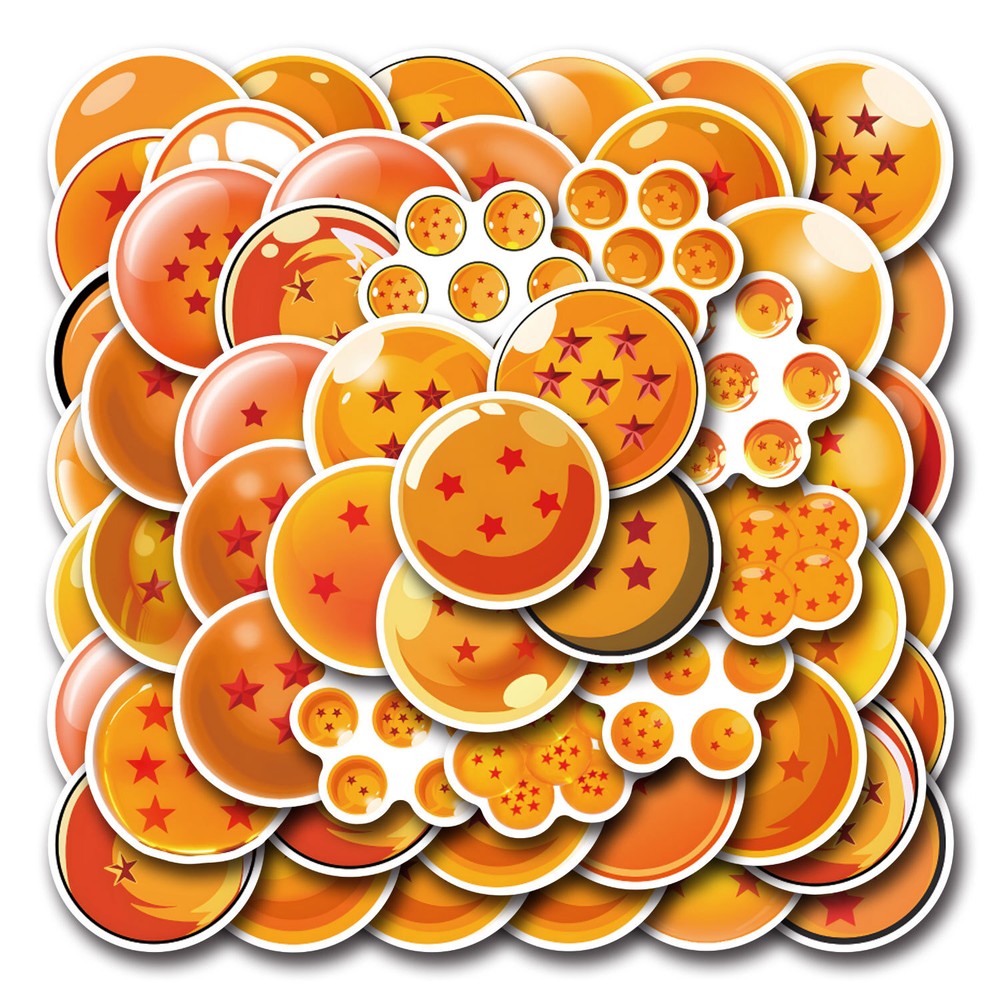 100Pcs Dragon ball Stickers for Phone Case water bottles laptop Waterproof