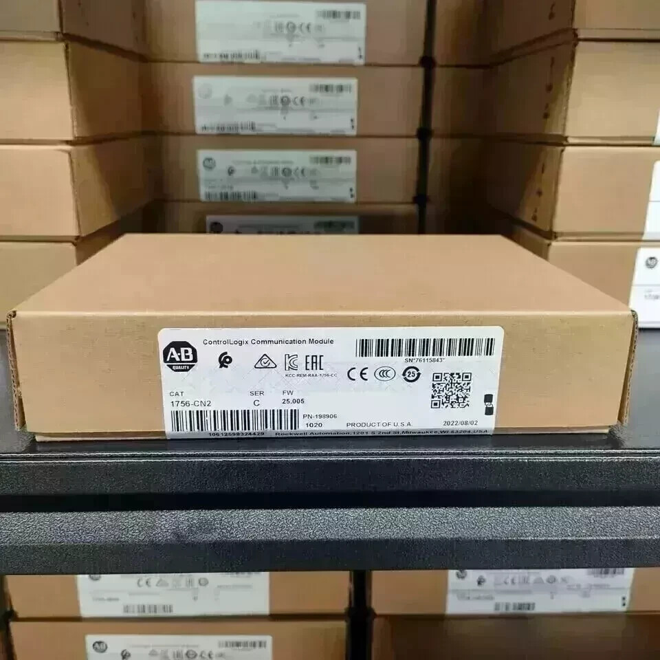 New Factory Sealed AB 1756-CN2 SER C ControlLogix Communications Module 1756CN2