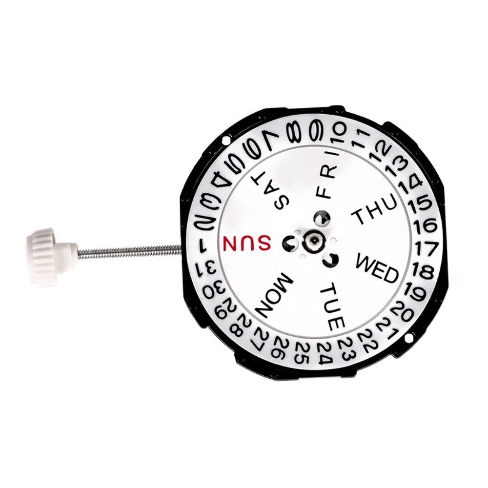 26mm Dual Calendar Day Date Quartz Watch Movement Replacement for SL28