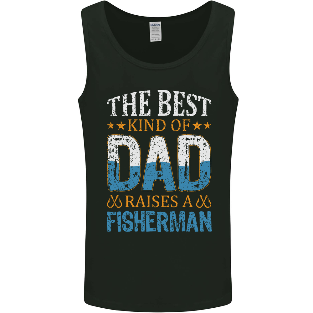 Fathers Day Fishing Dad & Son Fisherman Mens Vest Tank Top-image