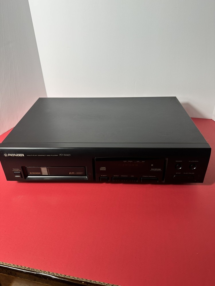 Pioneer PD-M423 Multi-Play Compact Disc Player With Cartridge.  Cleaned & Tested