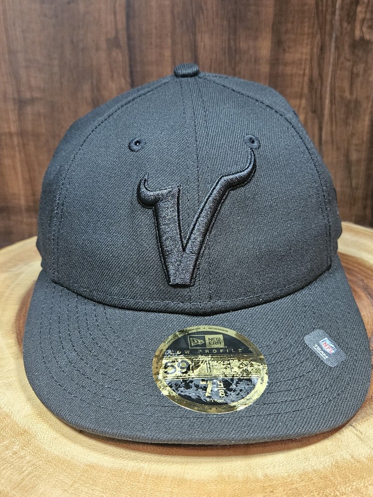 Minnesota Vikings New Era NFL Fitted Hat Black 7 5/8