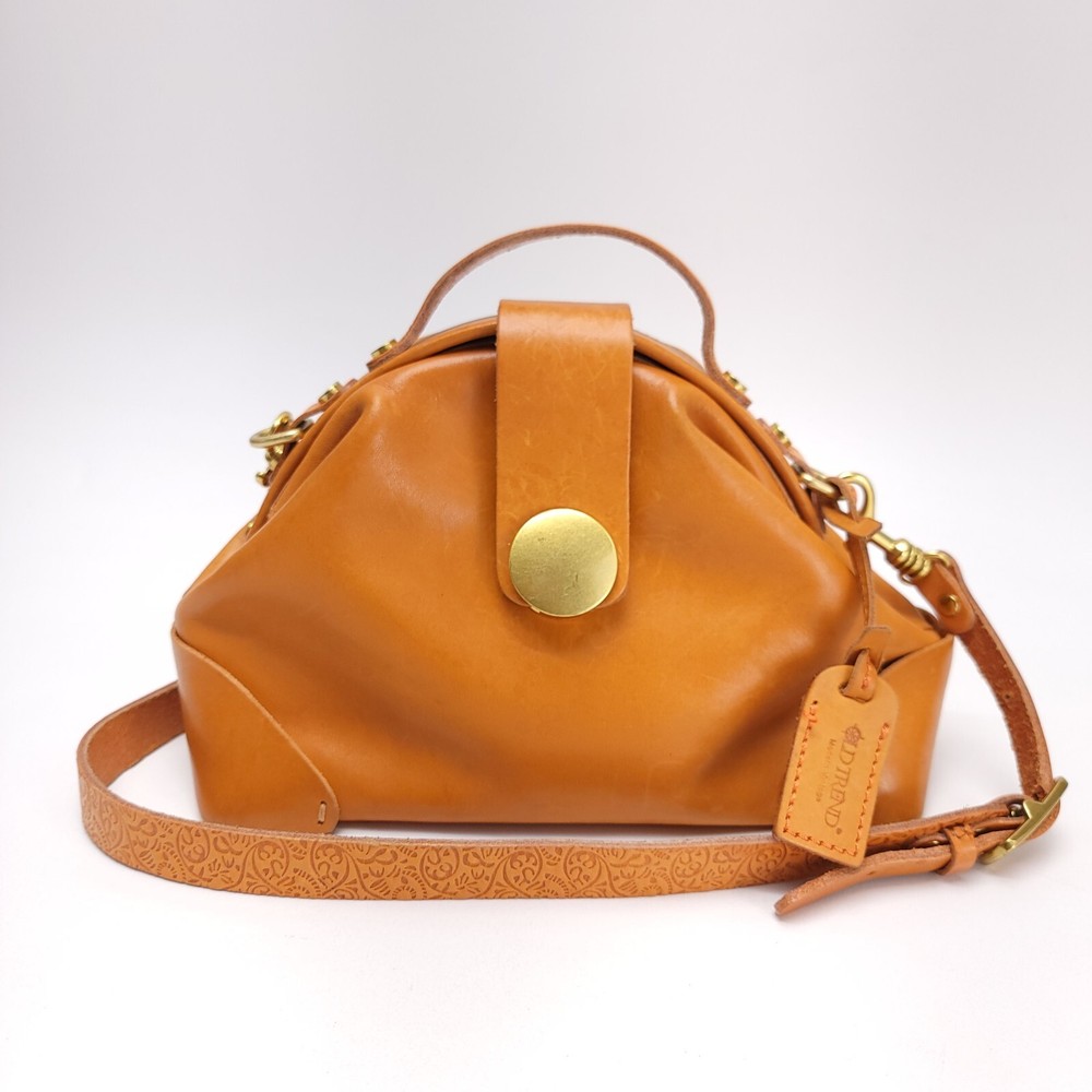 OLD TREND Gypsy Soul Eco Leather Crossbody Bag Purse Chestnut Shoulder Touled