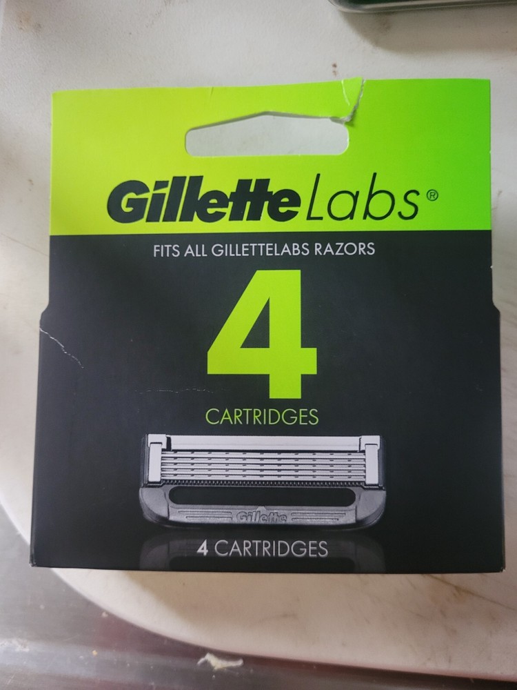 Gillette Labs Razor Blades Refill Cartridges - 4 Cartridges