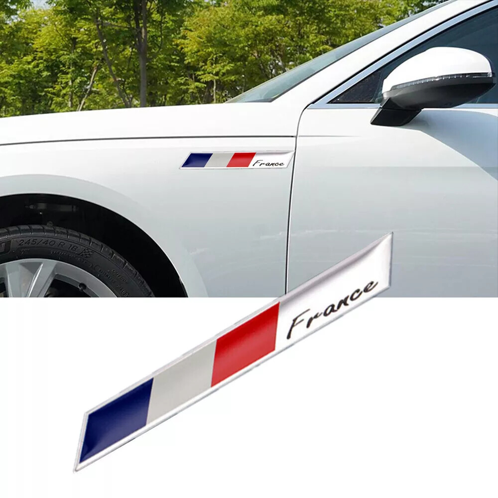 1Pc France French Flag Logo Car Sticker Metal Emblem Badge Decal Car Accessories
