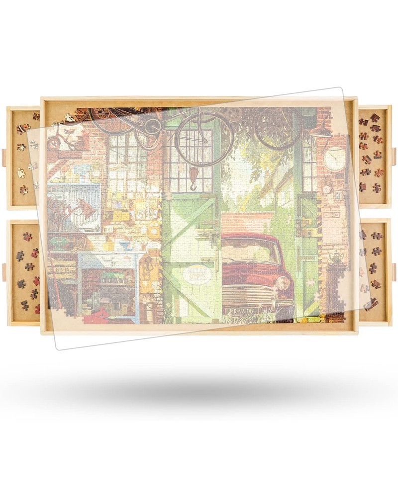 ALL4JIG 2000 Piece Rotating Puzzle Board with Drawers and Cover29.7