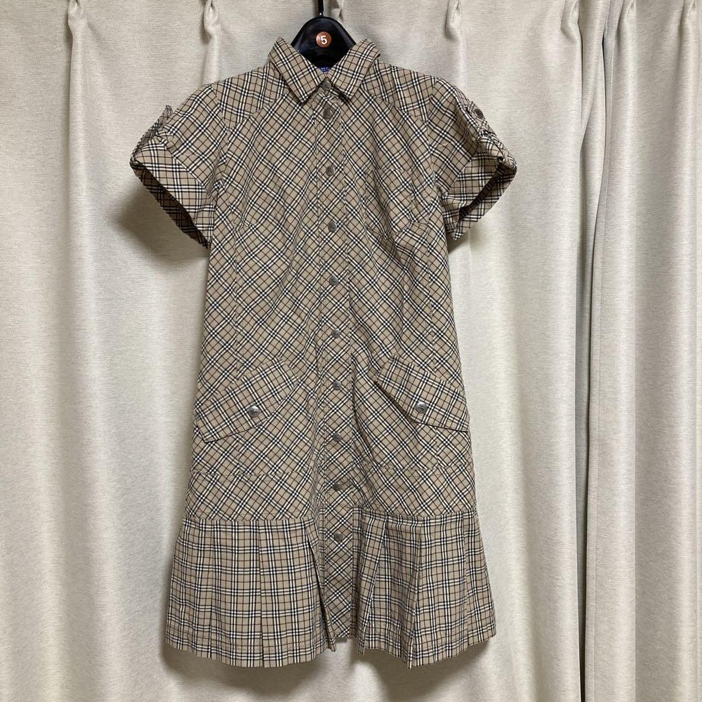 Burberry Nova Check Shirt Dress Woman Fashion from Japan
