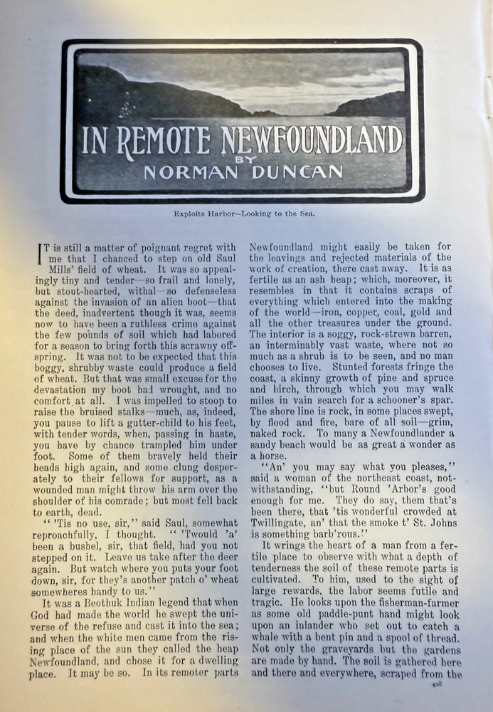 1901 Canada Travels in Newfoundland illustrated