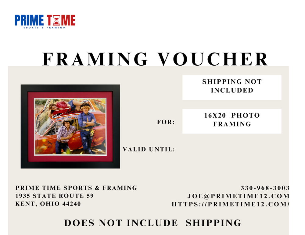 16X20 PHOTO FRAMING SERVICE VOUCHER