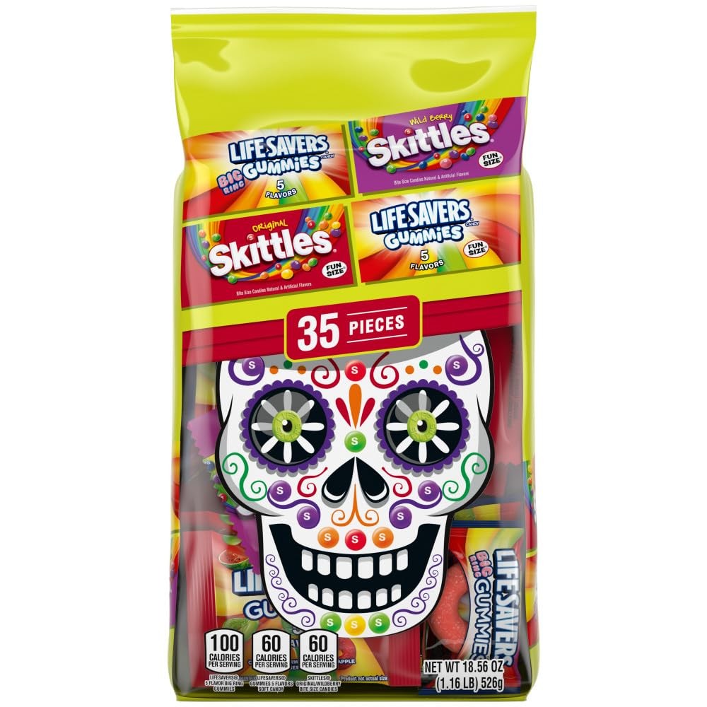 LIFE SAVERS Gummies & SKITTLES Original & Wild Berry Variety Bag, 35 35pc