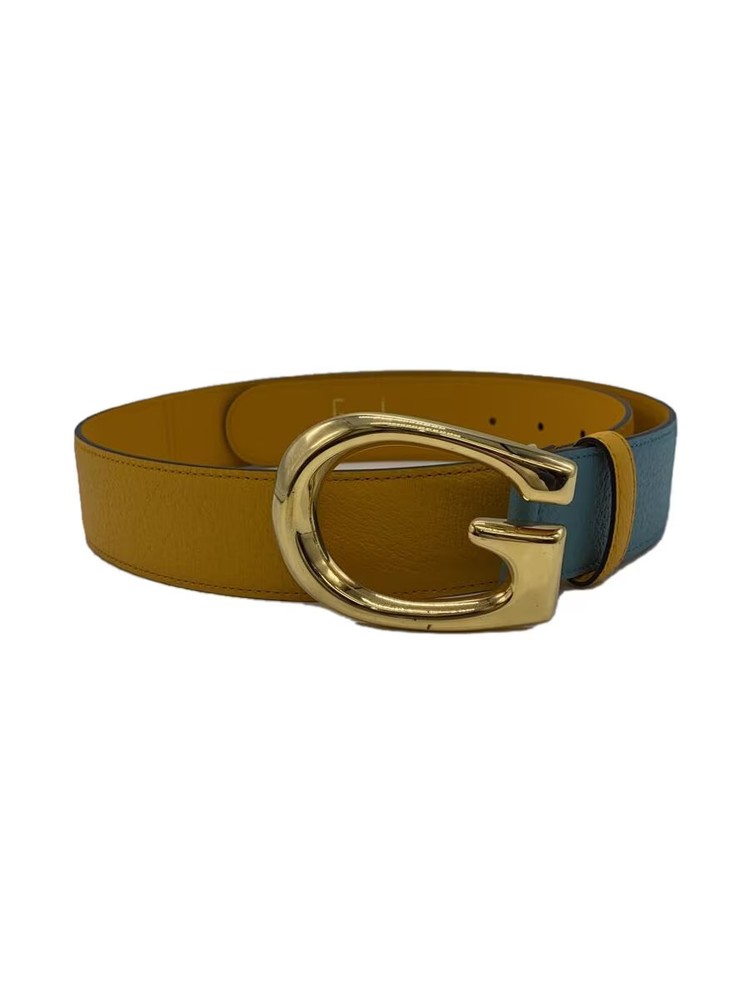 GUCCI Mens Blue Solid Leather Belt 709954