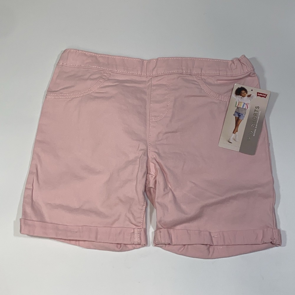 New Levi’s Girls 12 Reg Rose Shadow Pink Pull On Soft Performance Shorts