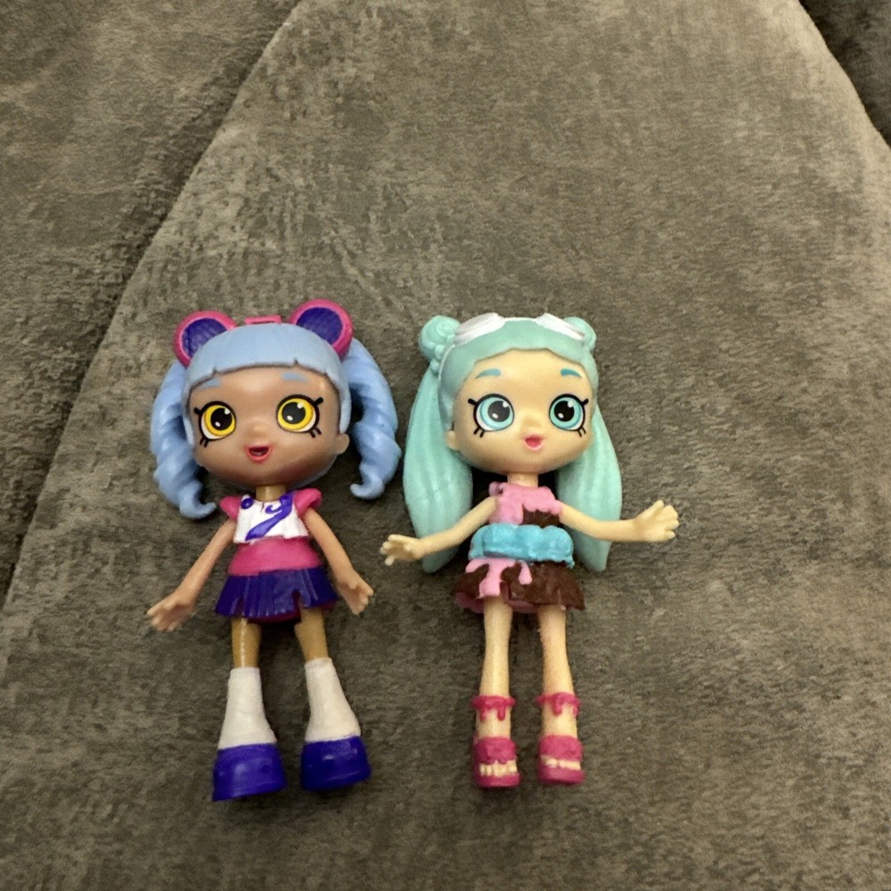Shopkins Happy Places Lil Shoppie Dolls Peppa Mint & Riana Radio