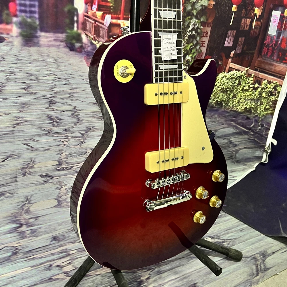 Us warehouse Hot selling LP electric guitar P90 pickup chrome-plated hardware