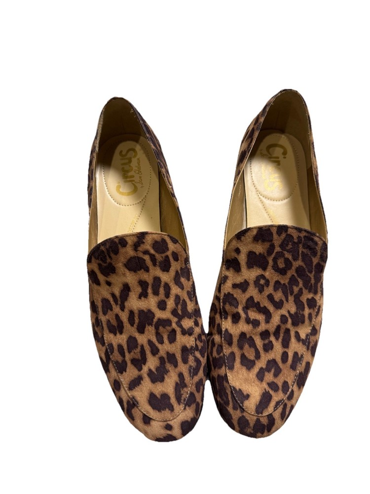 Circus By Sam Edelman Leopard Print Loafers Flats Women's 9.5
