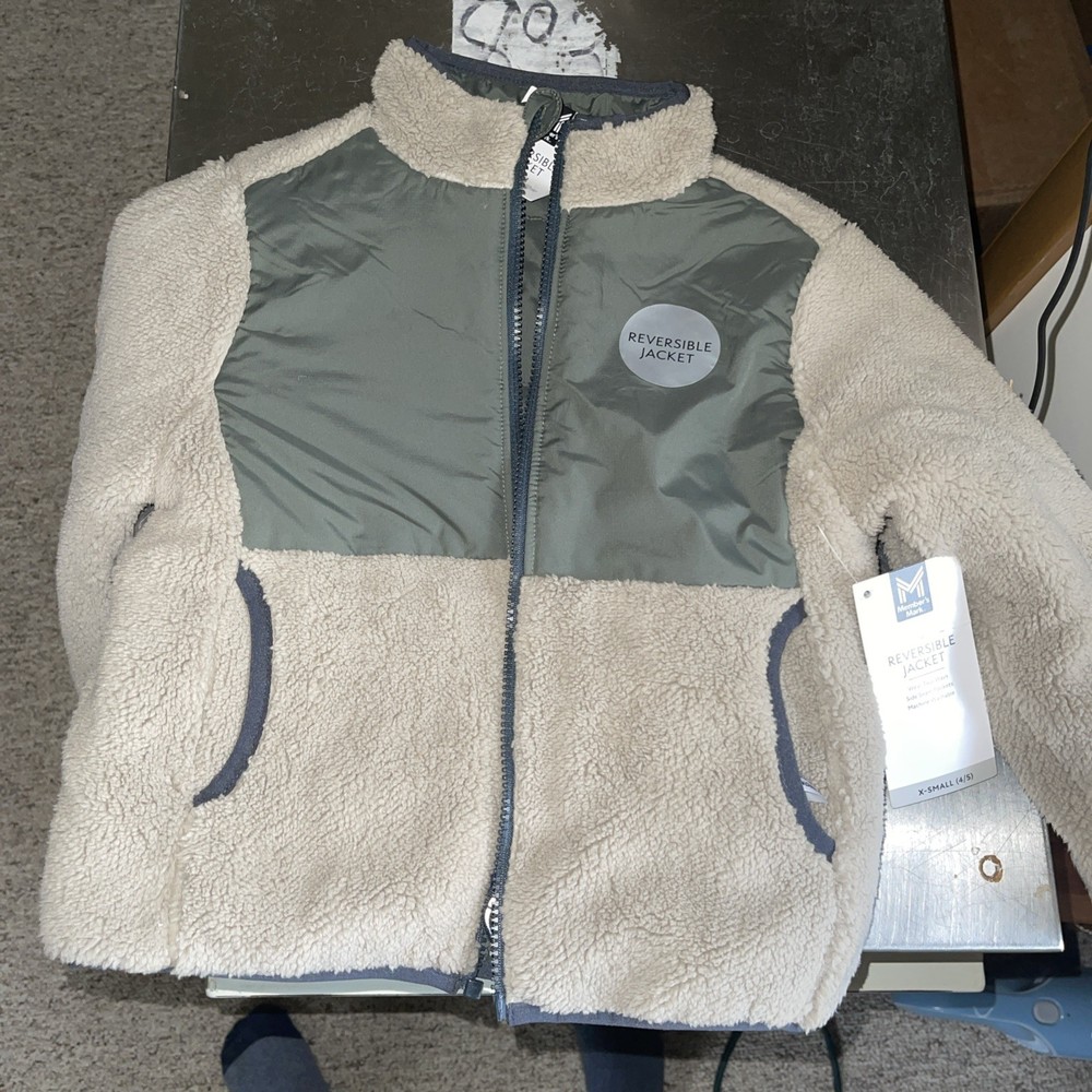 Members Mark Reversible Kids Jacket XS 4/5 Waterproof Windproof-image