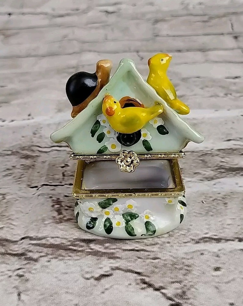 Multicolor porcelain collectible trinket boxes original handcrafted