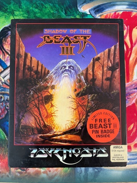 Shadow of the Beast III 3 Commodore Amiga Excellent Condition Psygnosis
