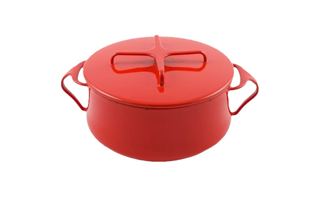 Dansk Int'l Designs LTD IHQ France Red Orange Kobenstyle 2 qt Dutch Oven Pot