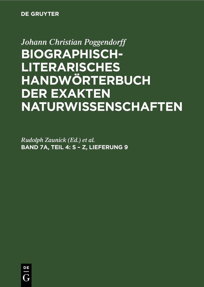 S - Z, Lieferung 9 (Hardback)
