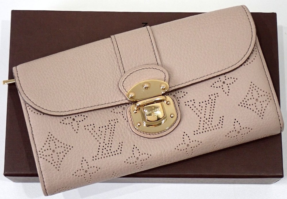 Louis Vuitton Iris Leather Mahina 2-Fold Wallet M58139 420947