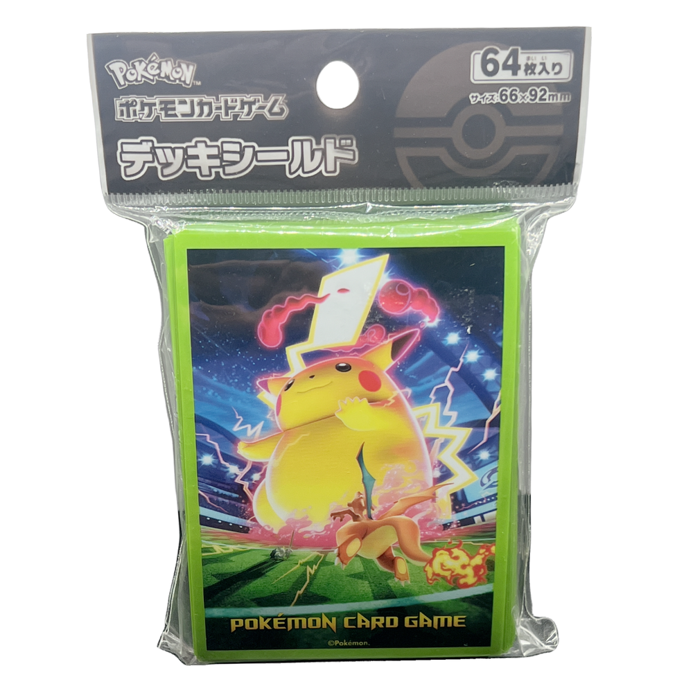 Gigantamax Pikachu Card Sleeves 64ct Pokémon Center Japan Fast US Shipping  