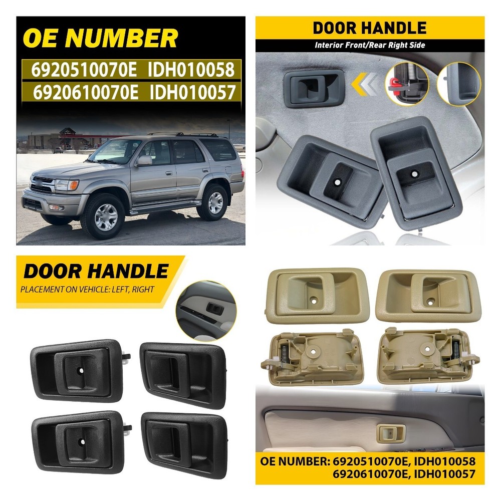 Fit Toyota Tacoma Tercel 4Runner Front/Rear LH RH Door Handle 2001-2004