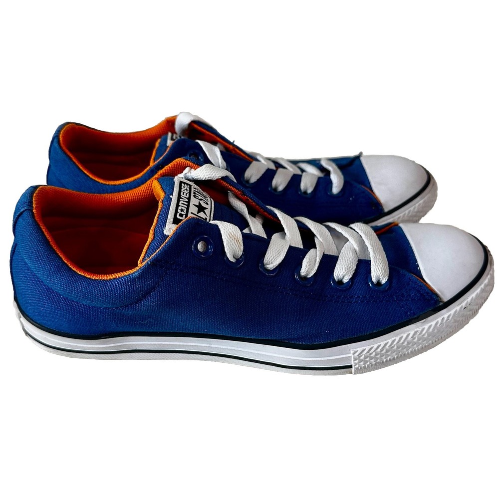 Converse CTAS Low Street Sneakers Blue Junior 5.5 Womens 7.5 Orange Blue