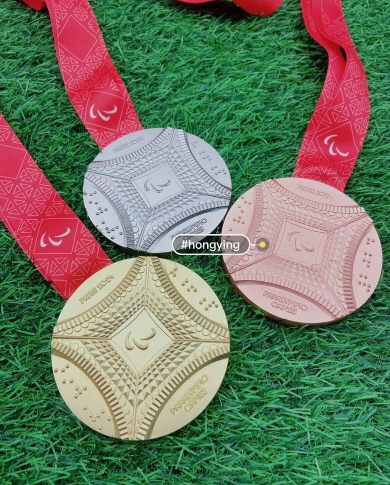 2024 Paris Paralympics Medals Gold Silver Bronze Exact Replica Official  