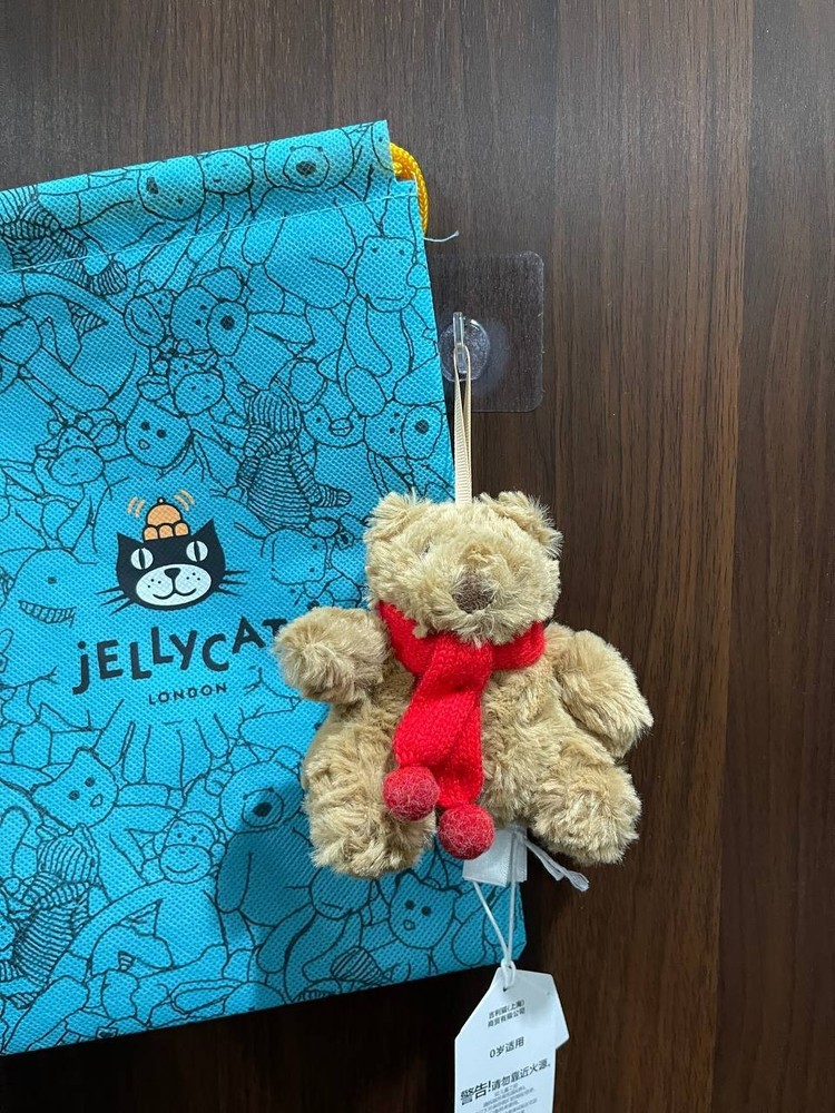 SALE Jellycat Bartholomew Bear  Bag Charm – Plush Keychain Collectible Soft Toy
