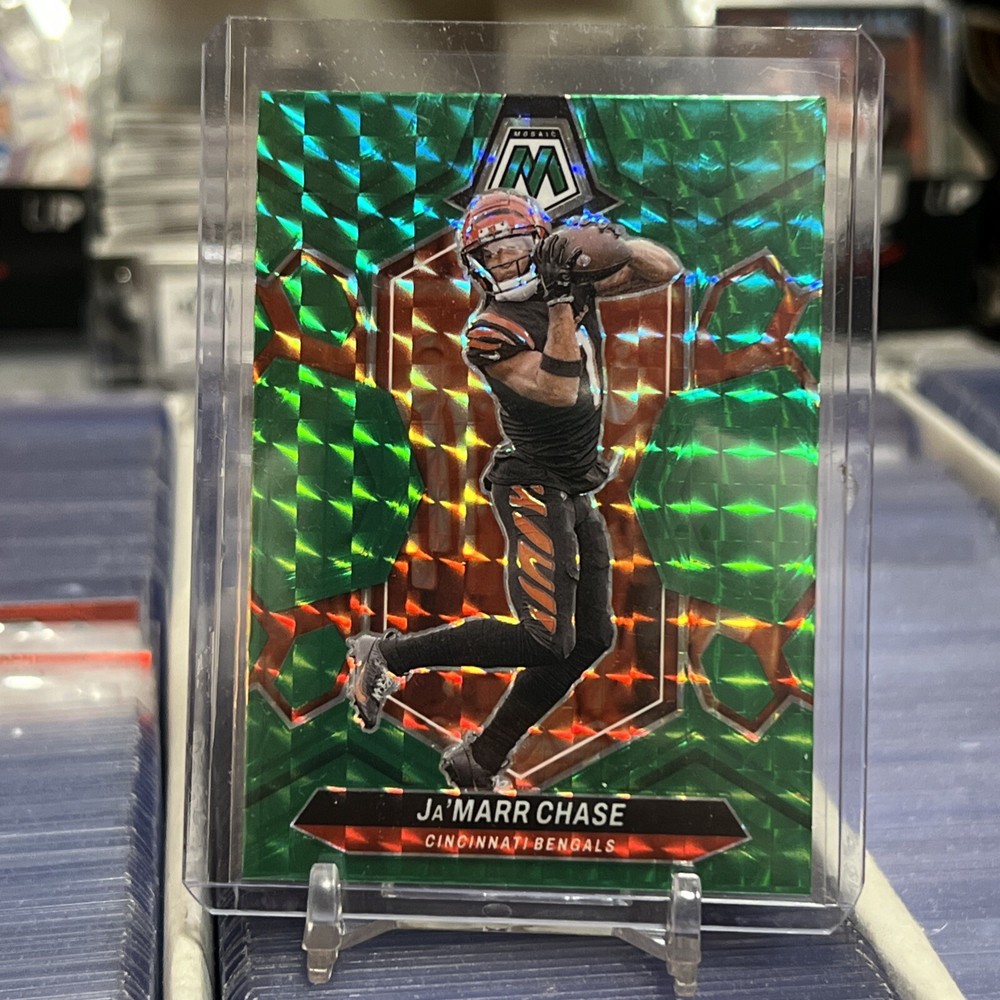 2024 Mosaic Jamarr Chase Green Mosaic Prizm #45- Bengals