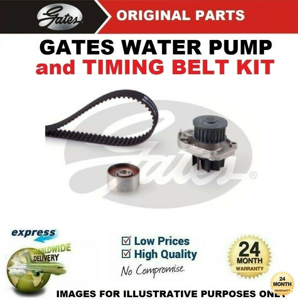 GATES WATER PUMP & TIMING BELT KIT for FIAT LINEA 1.4 2007->