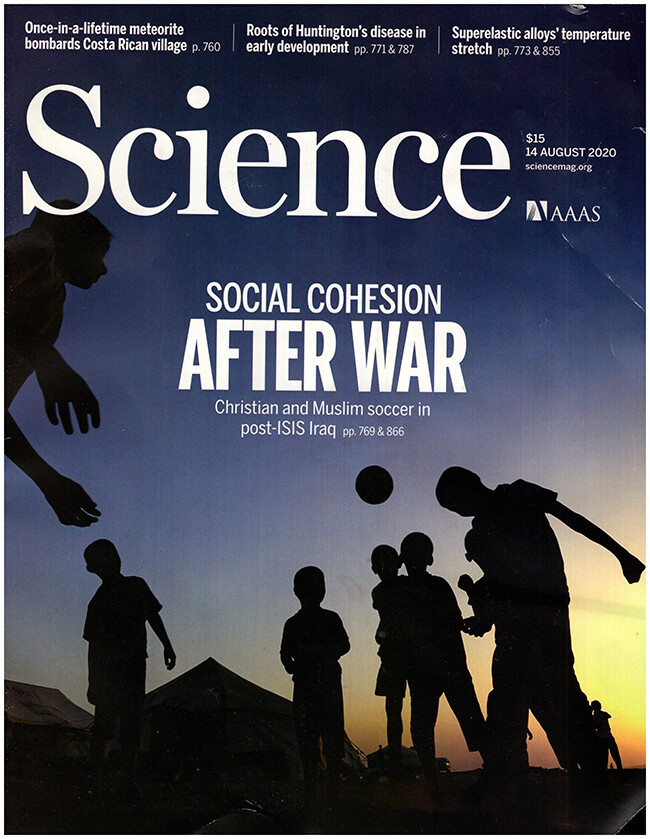 Science Magazine (Vol 369, No. 6505, 14 August 2020)