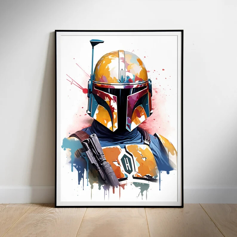 Star Wars Fan Art Movie Poster Printable Wall Art Decor