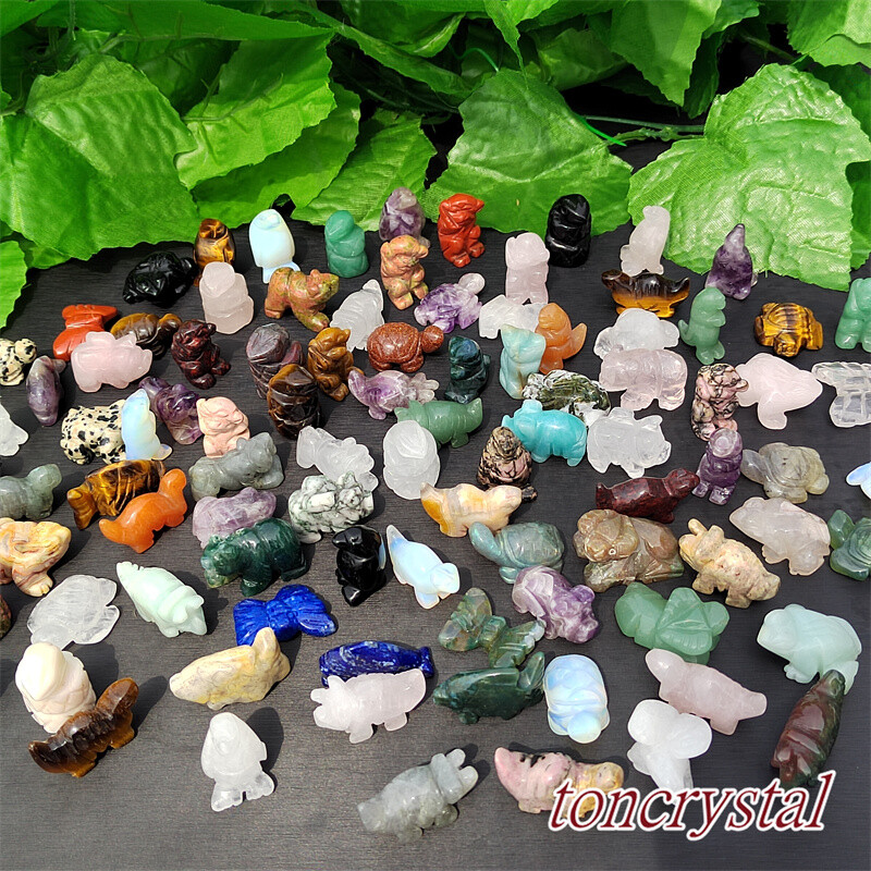 100pc Wholesale Natural Quartz Animal Skull Carved Crystals Skull Healing Random