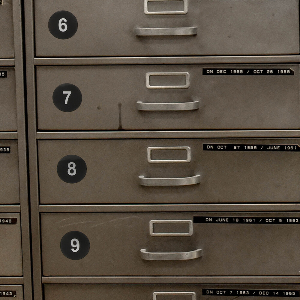 5 Sheets White Vinyl Numbers Planner Sticker Round Labels Circle Stickers