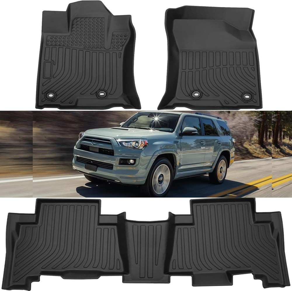 For 2019-2022 Toyota 4Runner Lexus GX460 TPE Carpet All Weather Floor Mats Liner