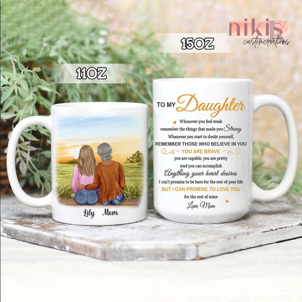 Personalized To My Daughter You Are Brave Coffee Mug Custom Coffee