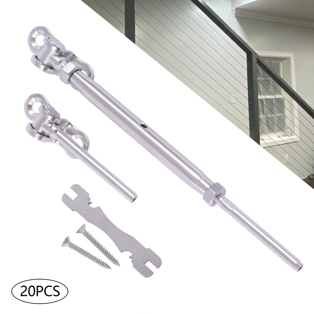 Stainless Steel 1/8 Cable Railing Kit for Deck Stairs USA Made