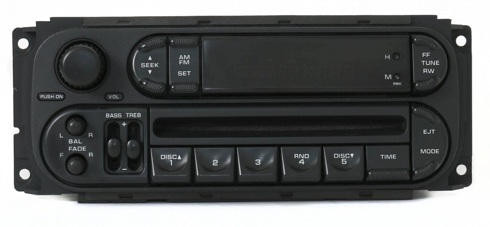 Chrysler Jeep Dodge 2002-07 Radio AM FM Single Disc CD Player RBK Slider Version