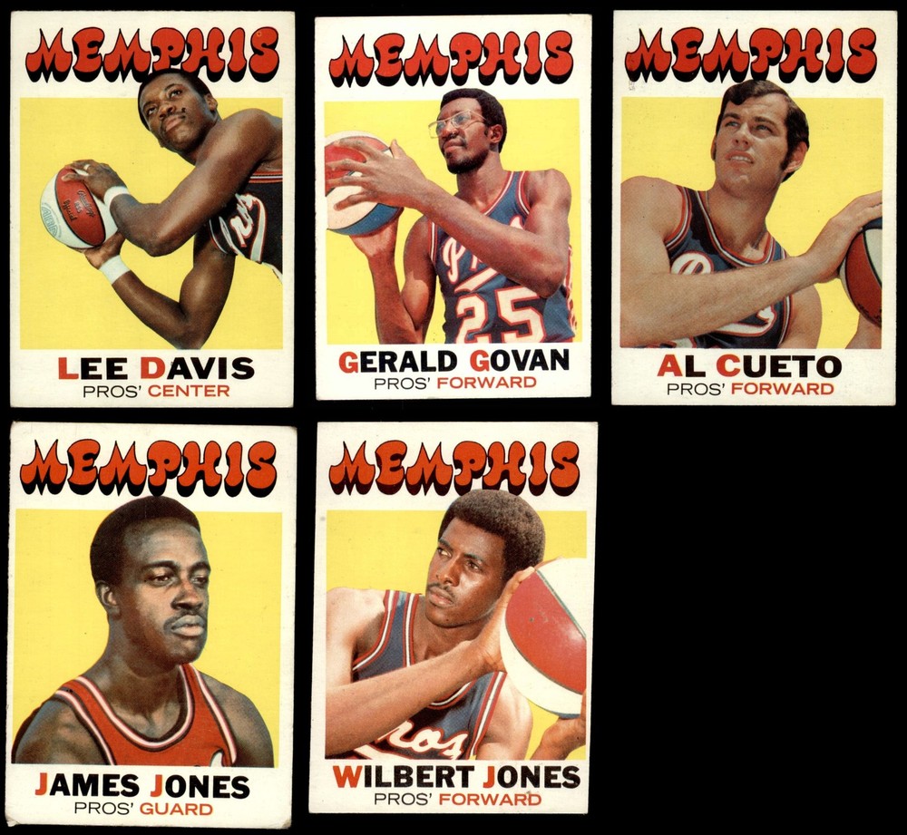 1971-72 Topps Pros Near Complete Team Set 3.5 VG+ 5 of 7 Cards 6899791