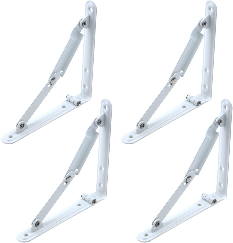 Heavy Duty Folding Shelf Bracket Collapsible Wall Mount Triangle Brackets