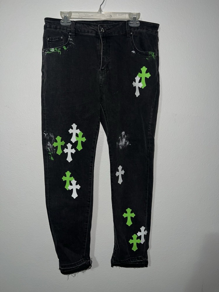 Black Patch Jeans (32x32) Excellent Condition