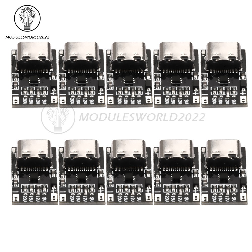 1-10 PD3.0/QC3.0 Decoy Board Fast charging Trigger Power Boost Module USB Type C