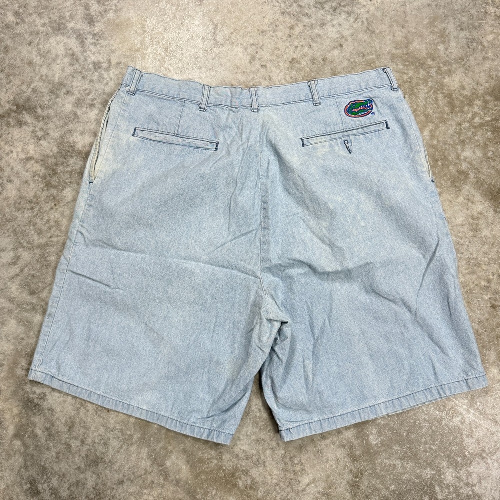 Vintage Florida Gators Denim chambray mens shorts size 34 blue NCAA football