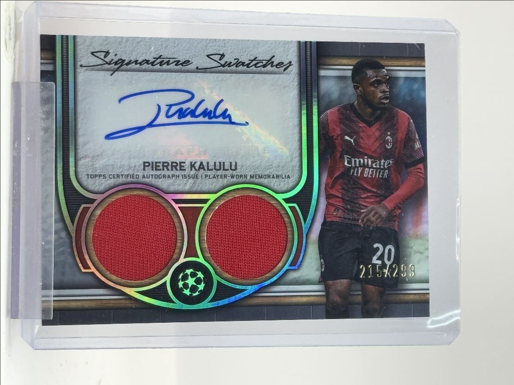 PIERRE KALULU 2023 TOPPS MUSEUM SIGNATURE SWATCHES PATCH AUTO /299 Q0902