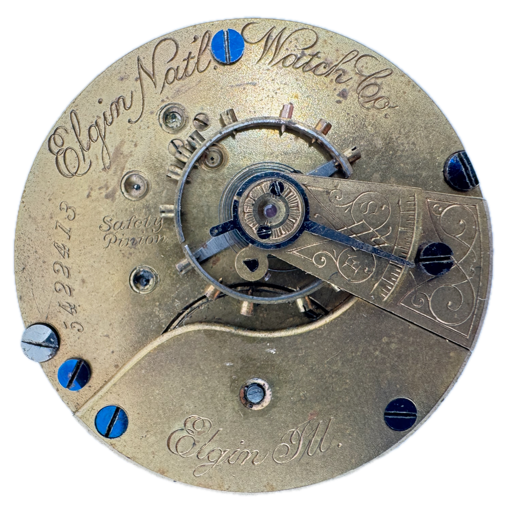 Antique 18s 1894 Elgin 7 Jewel Mechanical Pocket Watch Movement 73 USA